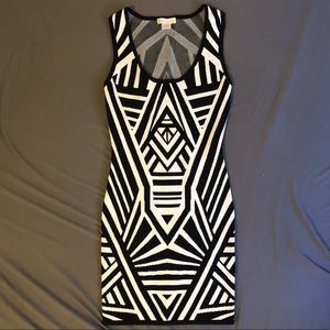 Jealous Tomato Zebra Print Bodycon Dress -Medium